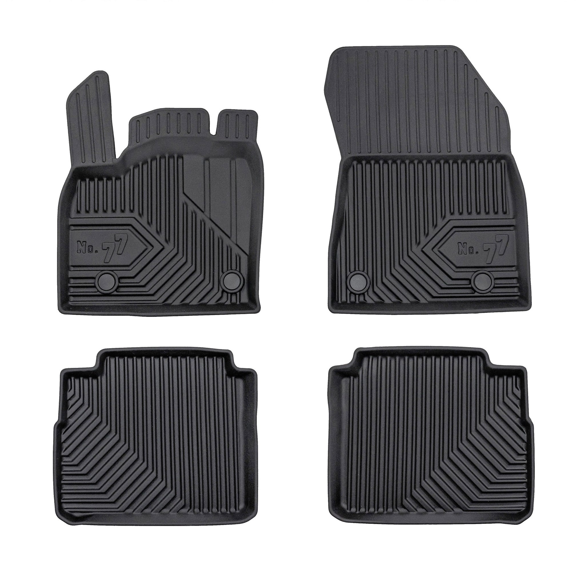 Fußmatten Gummimatten für Nissan X-Trail IV T33 2022-2026 e-Power TPE Schwarz 4x