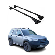 Dachträger Gepäckträger für Land Rover Freelander 1997-2006 Metall Schwarz 2x