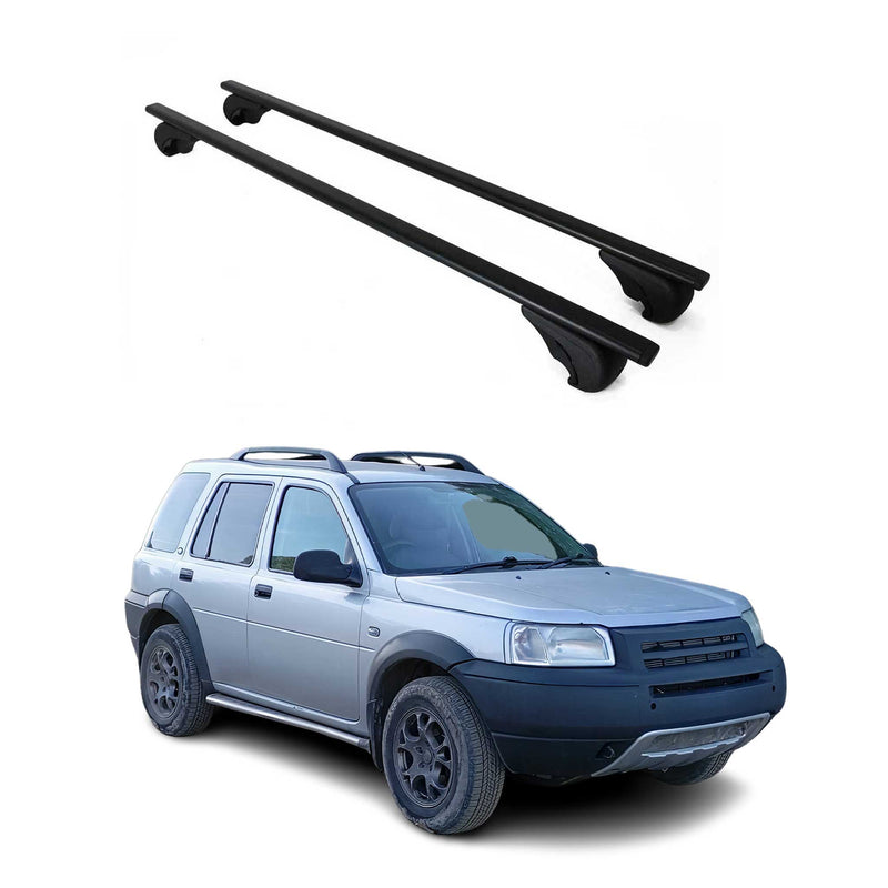 Dachträger Gepäckträger für Land Rover Freelander 1997-2006 Metall Schwarz 2x