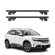 Dachträger Grundtäger für Citroen C5 Aircross 2018-2025 Alu 90kg TÜV Schwarz 2x