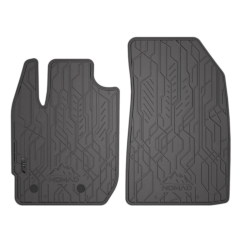 Fußmatten Gummimatten für Dacia Duster II 2017-2024 1.Reihe Gummi Schwarz 2 tlg