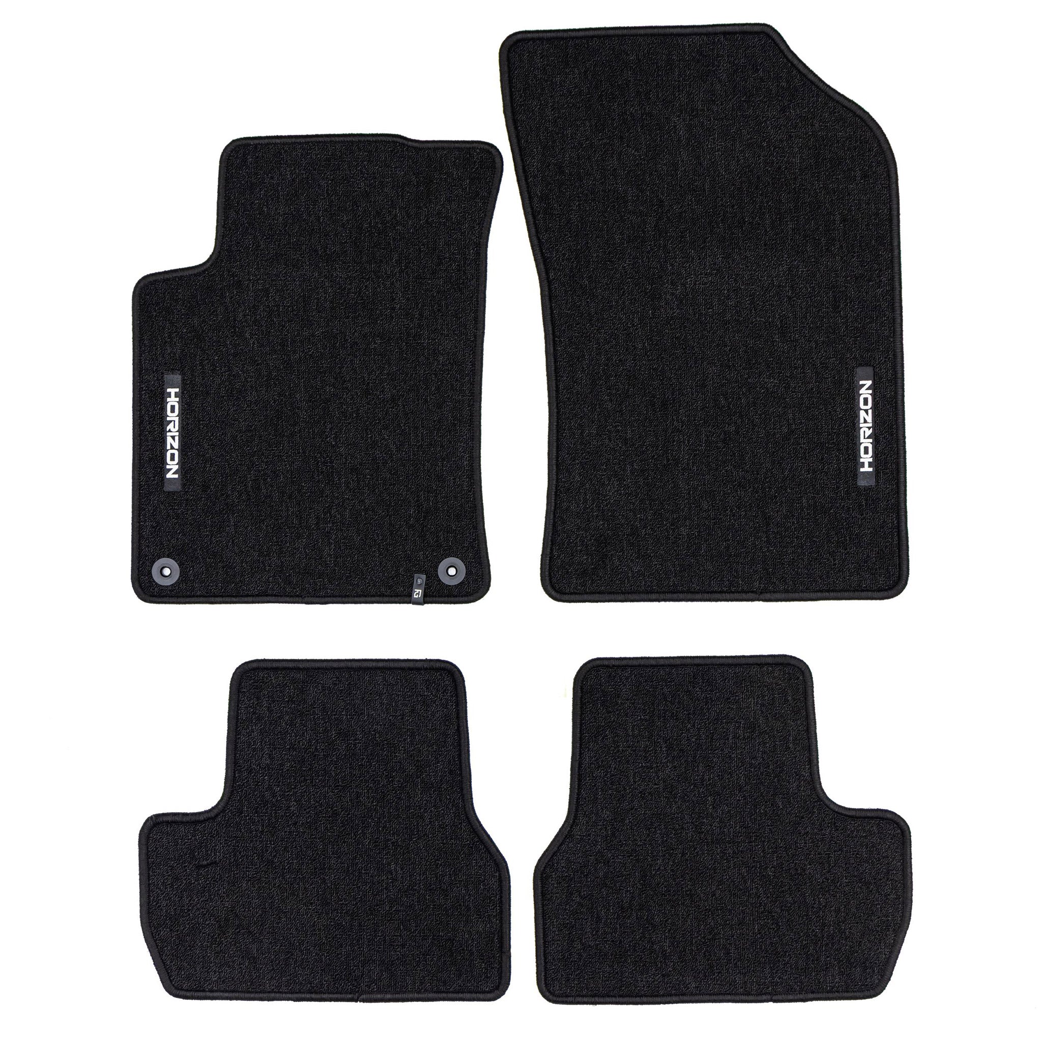 Velours Fußmatten für Citroen C3 II 2009-16 Autoteppich Automatten Schwarz 4 tlg