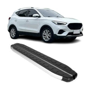 Trittbretter Schweller Seitenschweller für MG ZS 2017-2026 Silber Schwarz 2 tlg