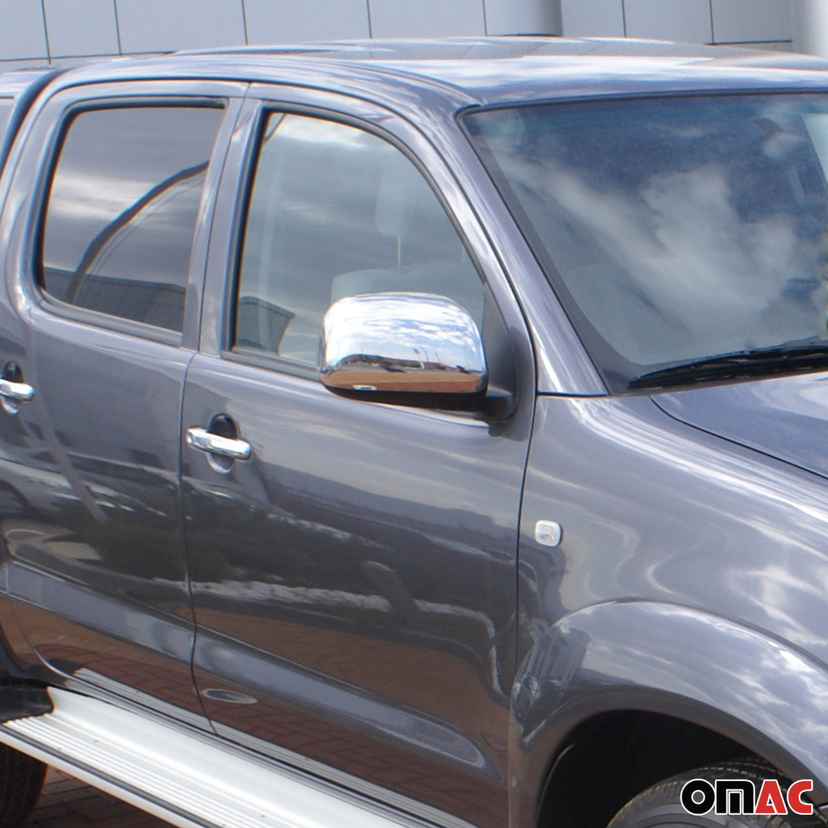 Spiegelkappen Spiegelabdeckung für Toyota Hiace 1995-2012 Edelstahl Chrom 2tlg