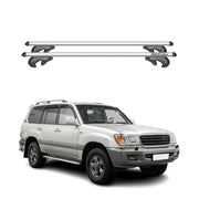 Menabo Dachträger Grundtäger für Toyota Land Cruiser J100 1998-07 Alu Silber 2x
