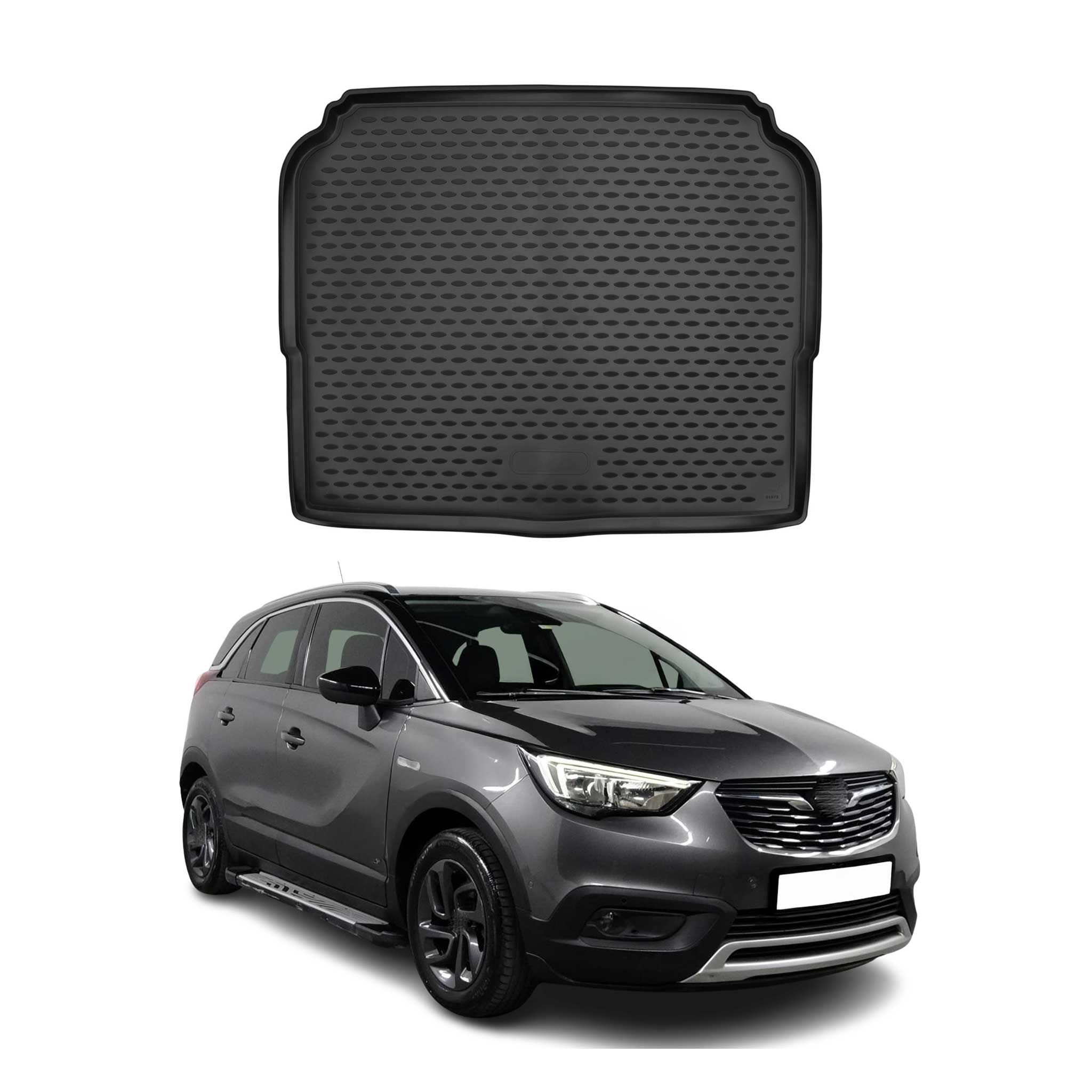 Kofferraummatte Kofferraumwanne für Opel Grandland X 2017-2021 Untere Gummi TPE