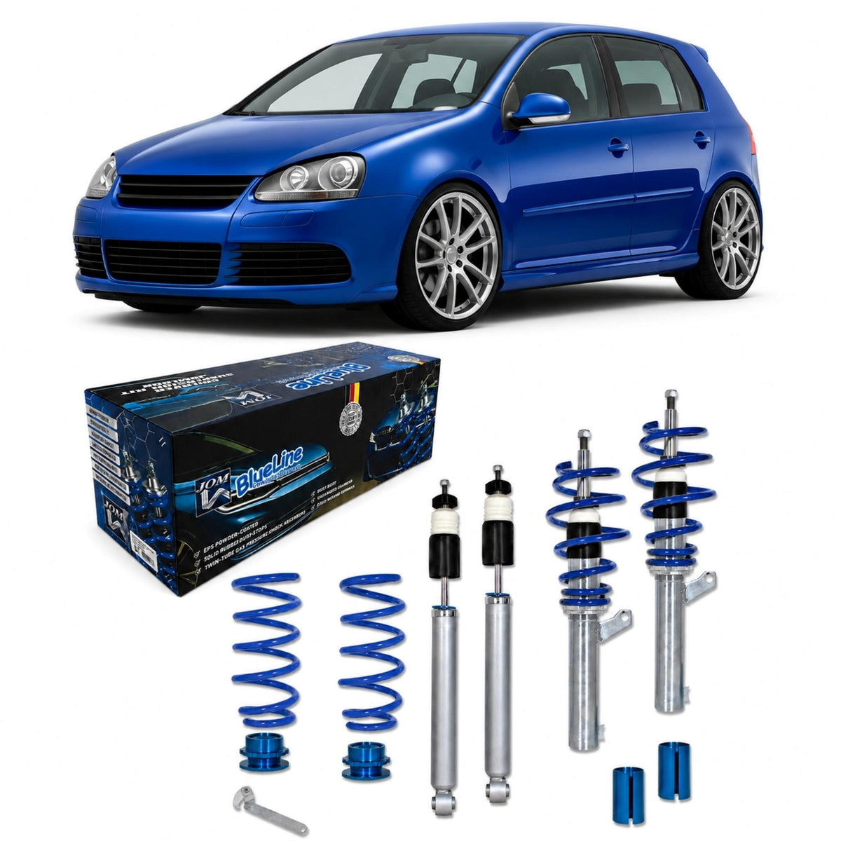 JOM BlueLine Gewindefahrwerk für VW Golf 5 4Motion 2.0T 2.0TDi / DSG 3.2