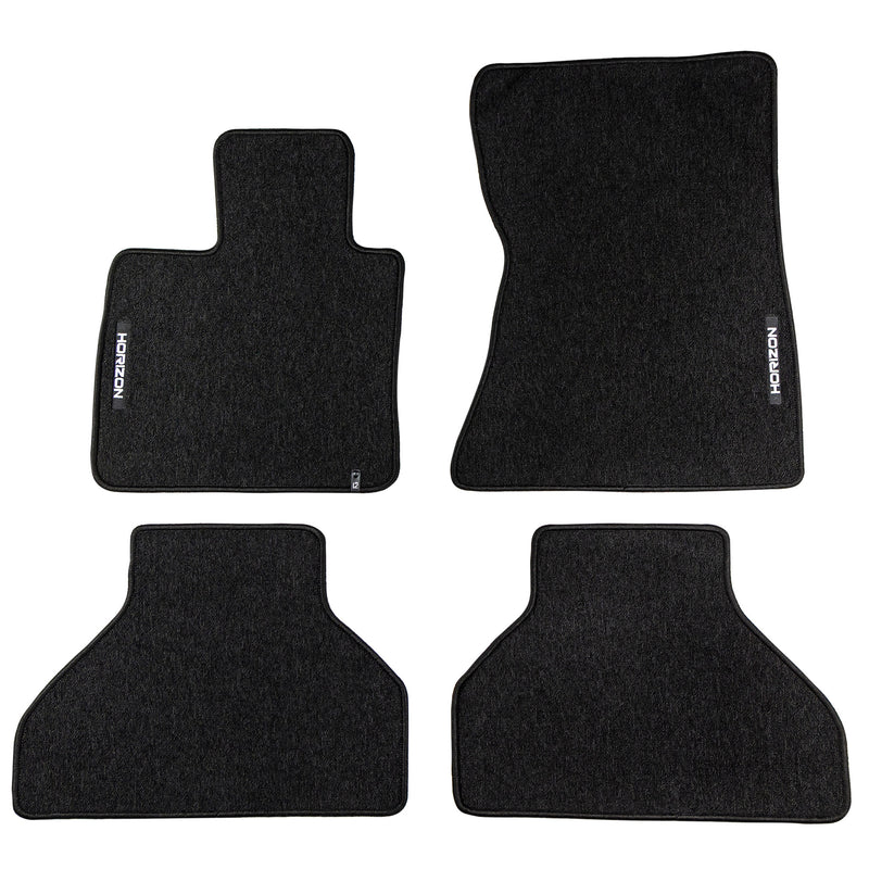 Velours Fußmatten für BMW X5 E70 2006-2013 Autoteppich Automatten Schwarz 4 tlg