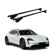 Menabo Dachträger für Porsche Taycan Sport Turismo 2019-2026 75kg Alu Schwarz 2x