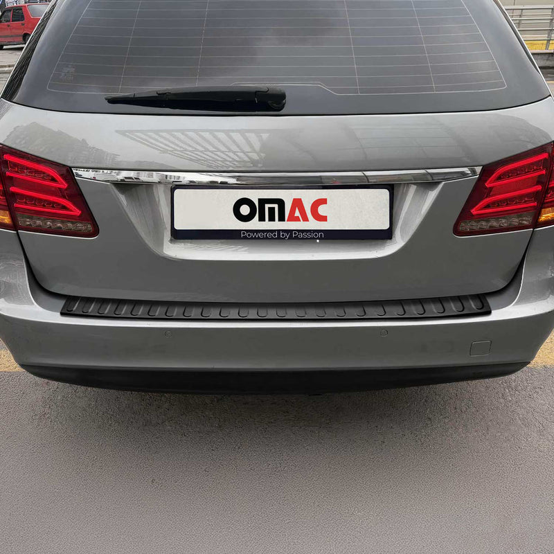 Ladekantenschutz Stoßstange für Mercedes E Klasse S212 2010-13 Gebürstet Dunkel