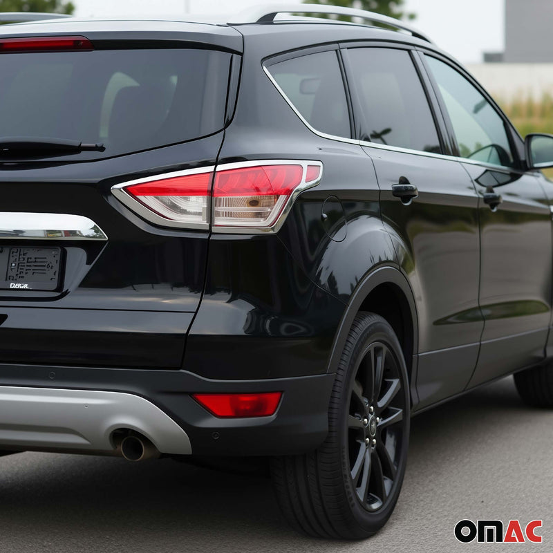 Rücklicht Leisten Heckleuchte für Ford Kuga 2013-2016 Chrom ABS Silber 4tlg