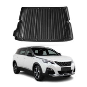 Kofferraumwanne Laderaumwanne für Peugeot 5008 2017-2024 Gummi TPE Schwarz