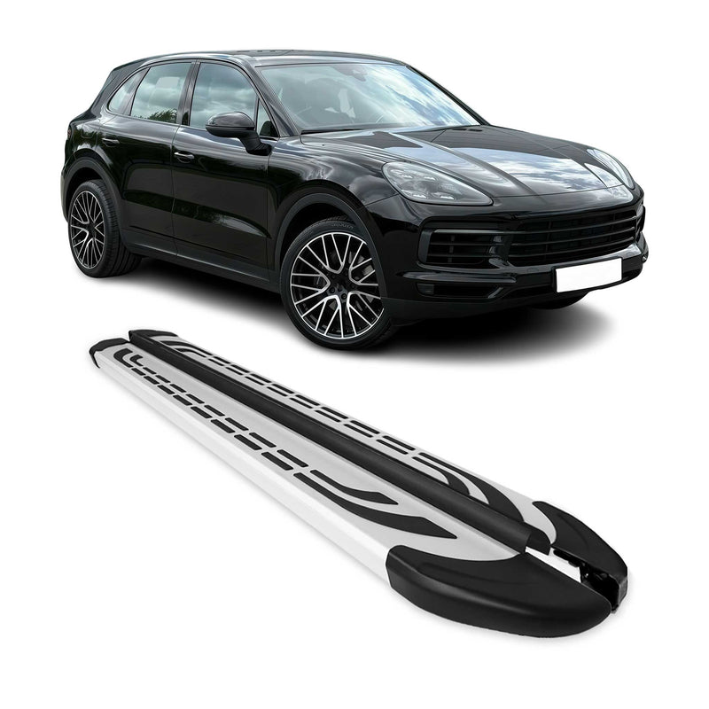 Trittbretter Seitenschweller Seitenbretter für Porsche Cayenne 2017-2025 Alu