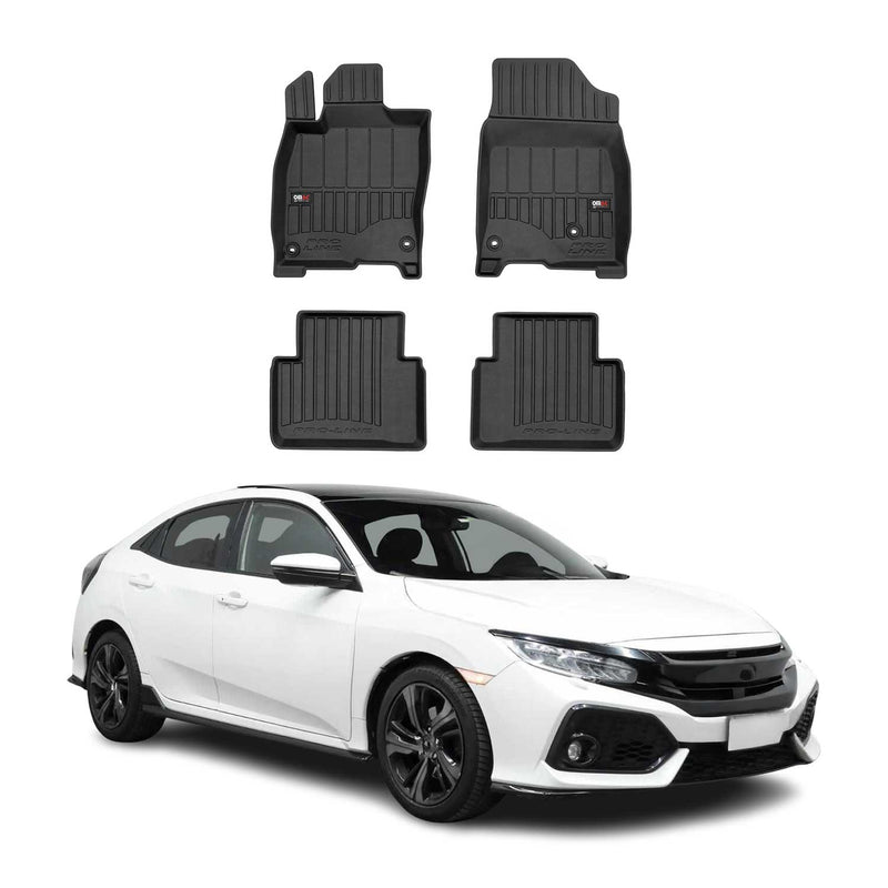 OMAC Gummi Fußmatten für Honda Civic X 2017-2021 Premium TPE Automatten 4tlg
