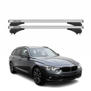 Menabo Dachträger Grundtäger für BMW 5er F11 Touring 2010-2016 Alu Silber 2 tlg