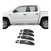 Türgriff Blende Türgriffkappen für VW Amarok 2010-2021 4-Tür Edelstahl Dunkel 8x