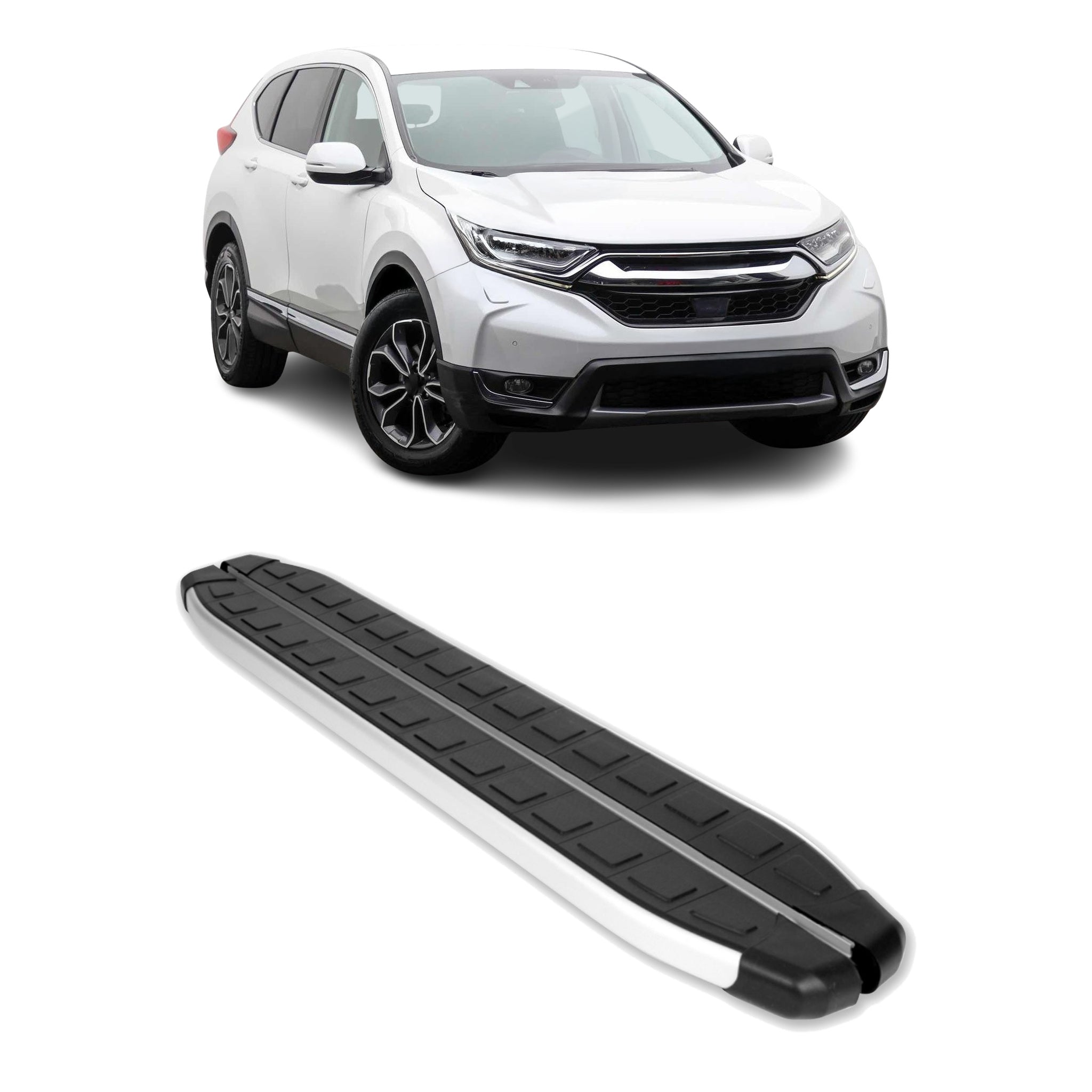 Seitenschweller Seitenbretter Trittbretter für Honda CR-V V 2017-2022 Schwarz