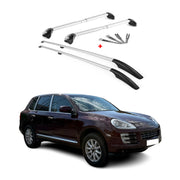 Dachreling + Dachträger Satz für Porsche Cayenne 9PA 2002-2010 Alu Grau