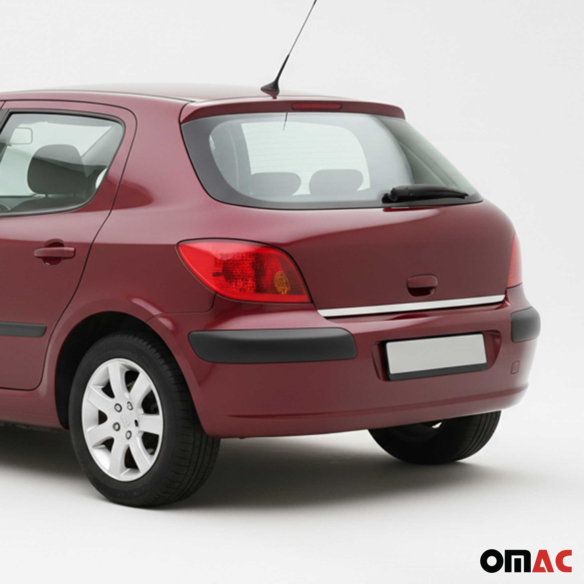 Kofferraumleiste Heckleiste für Peugeot 307 2001-2009 Untere Chrom Edelstahl
