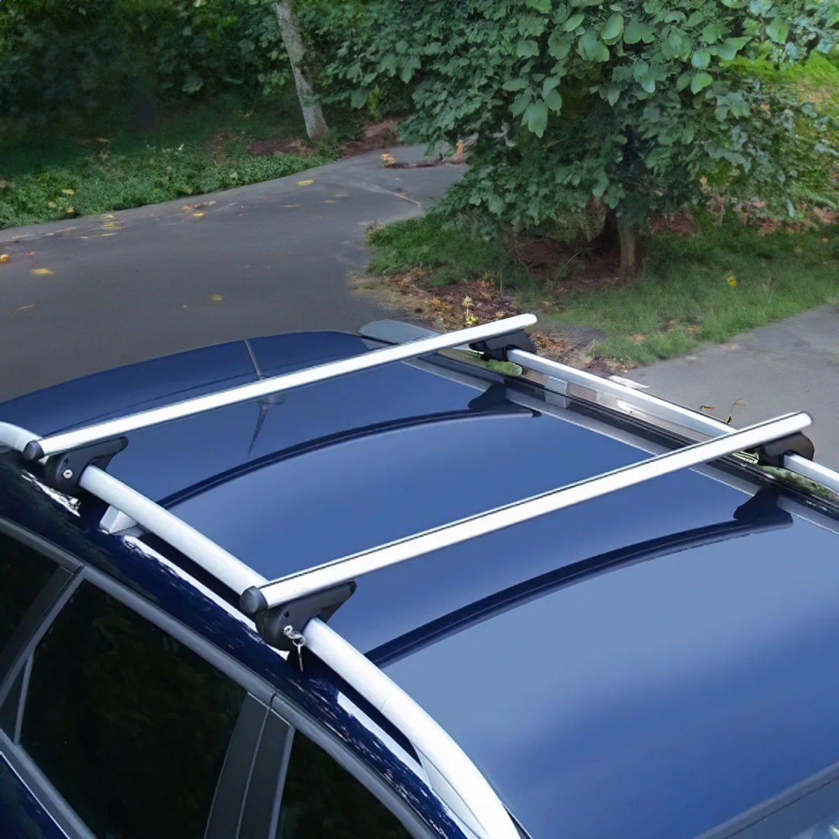 Menabo Dachträger Grundtäger für Dacia Duster mk3 2024-2026 90kg Alu Silber 2tlg