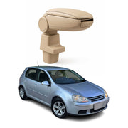 Mittelarmlehne Armlehne Mittelkonsole für VW Golf 5 2003-2009 PU-Leder ABS Beige