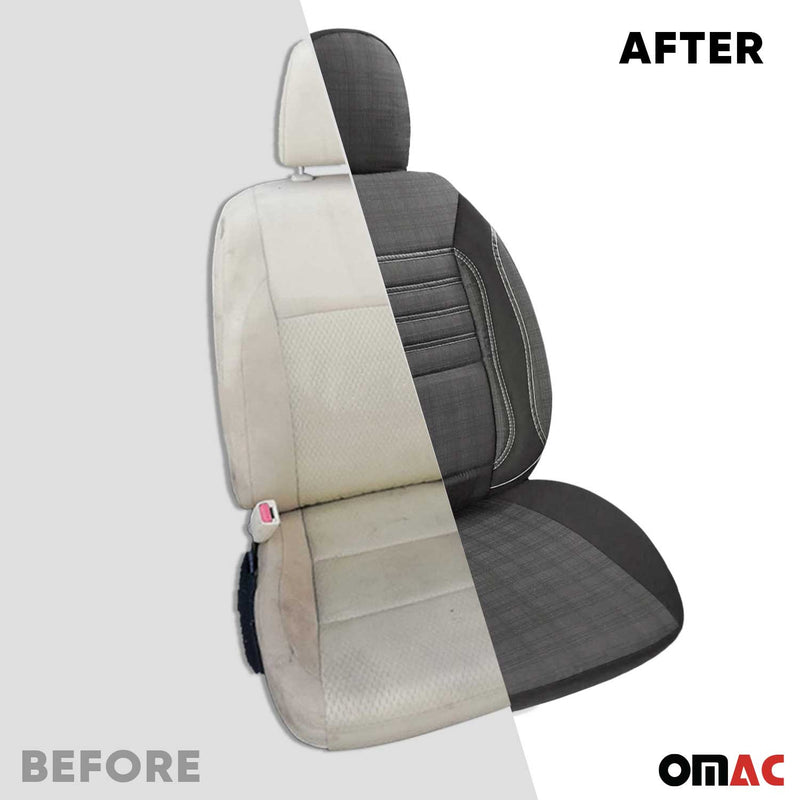 Schonbezüge Sitzschoner Sitzbezüge für VW Caddy 2003-2025 Rauch Grau 1 Sitz