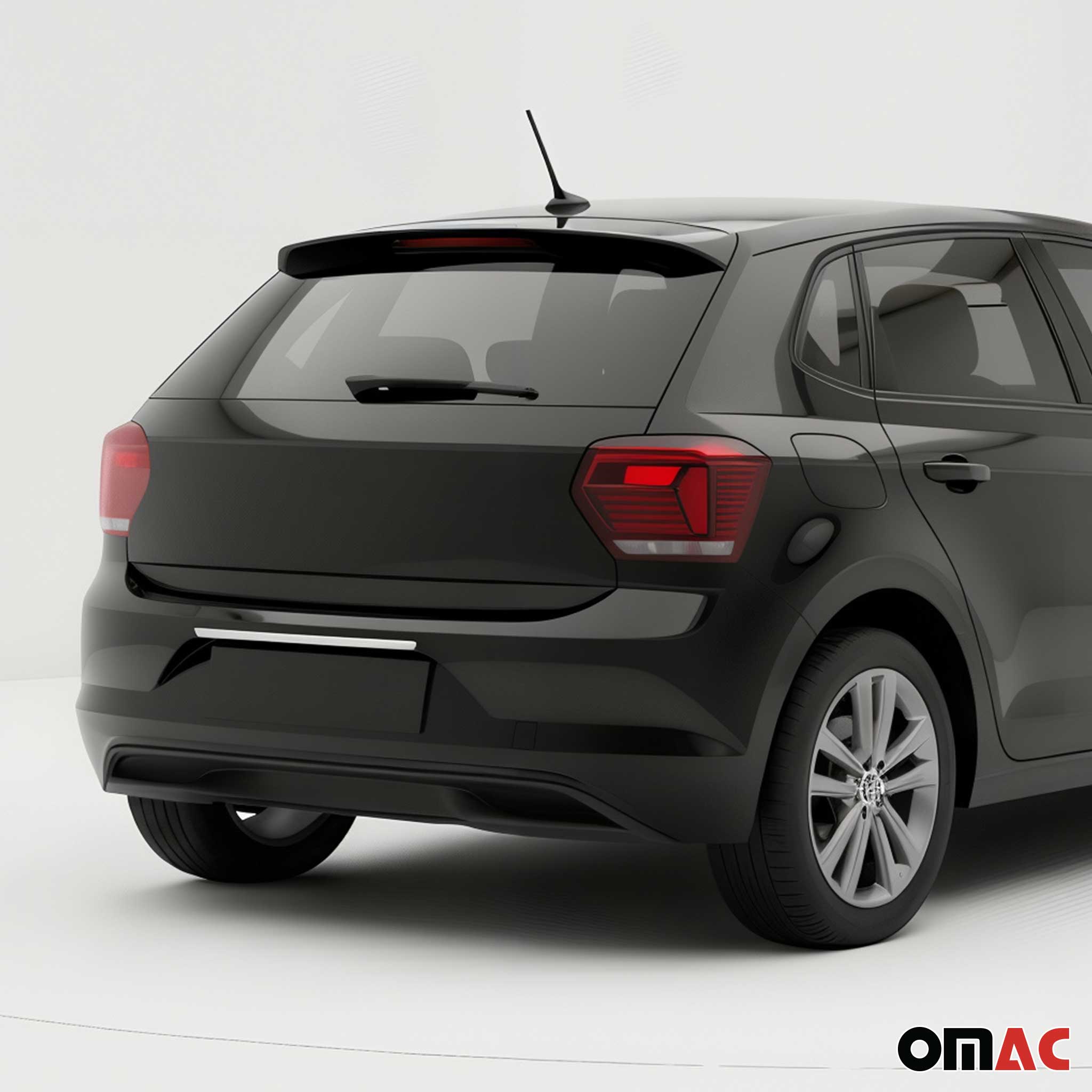 Kofferraumleiste Heckklappe Leiste für VW Polo 2017-2021 Edelstahl Chrom 1tlg