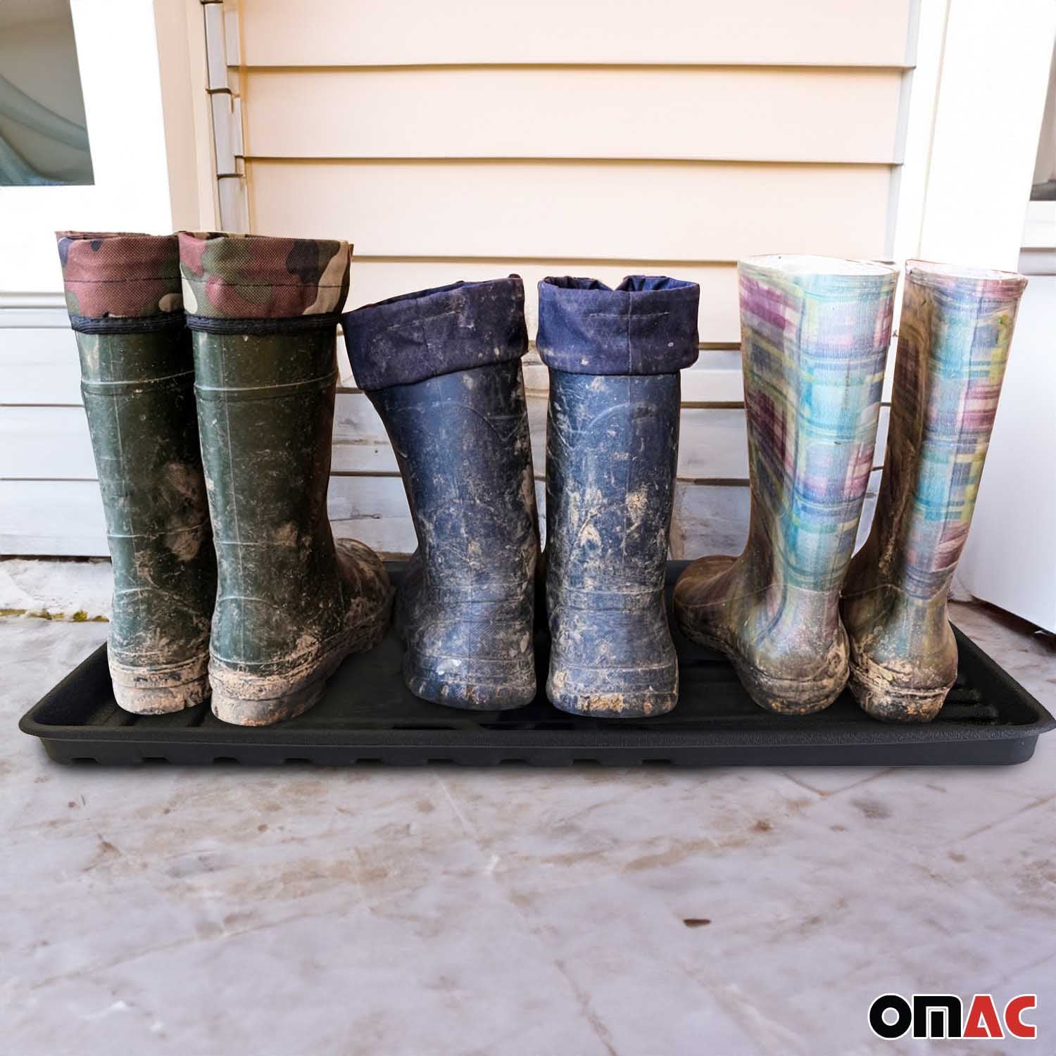 5x OMAC Schuhmatte Sauberlaufmatte Abtropfschale Napfunterlage 78x38cm Unterlage