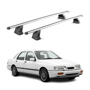 Alu Dachträger für Ford Sierra II Schrägheck Kombi 1987-1993 TÜV T-Nut 2x Silber