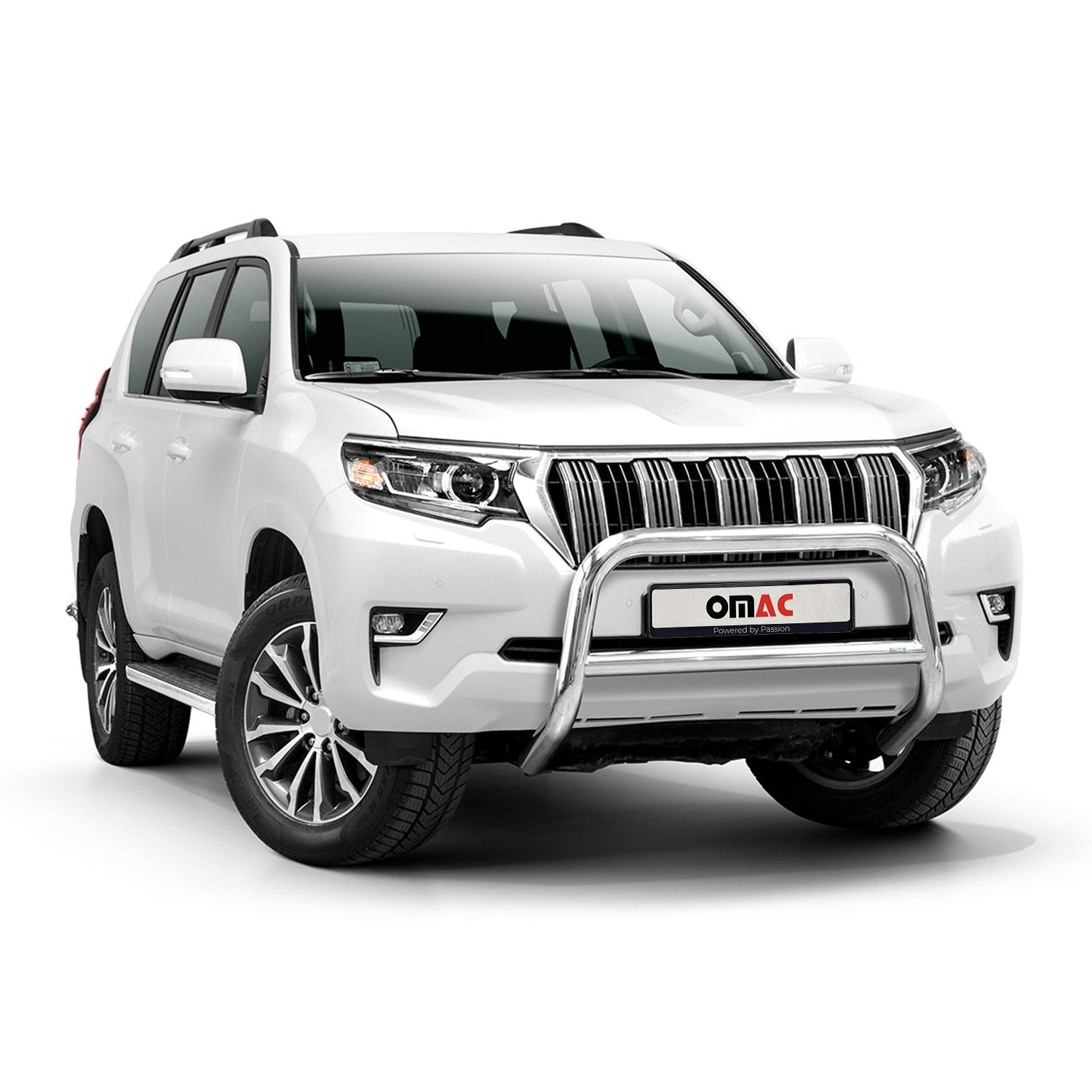 Frontbügel Frontschutzbügel für Toyota Land Cruiser 150 2019-2023 ABE Silber