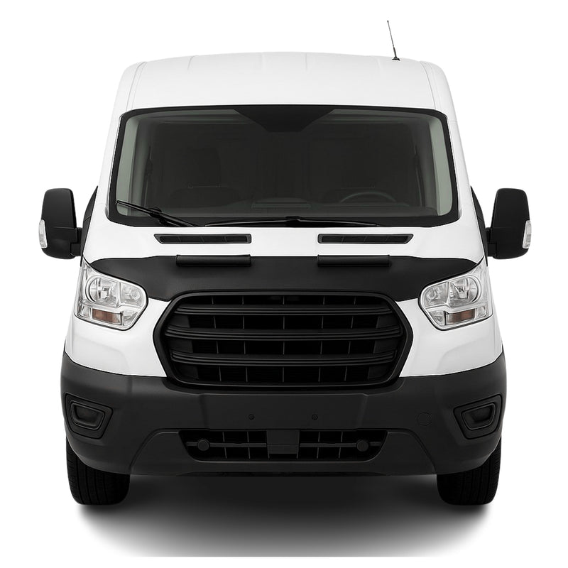 Haubenbra Steinschlagschutz Bonnet Bra für Ford Transit 2014-2025 Schwarz Halb