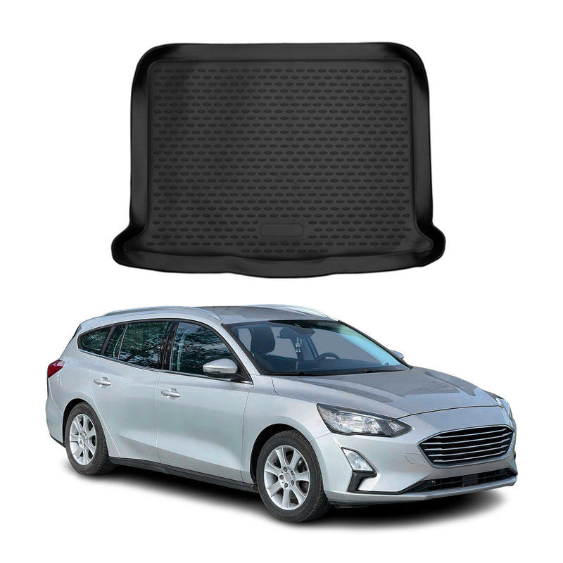 Kofferraummatte Kofferraumwanne für Ford Focus Schrägheck 2018-2025 Gummi TPE