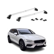 Dachträger Grundtäger für Volvo V60 I Cross Country 2015-18 100kg Alu Silber ABE