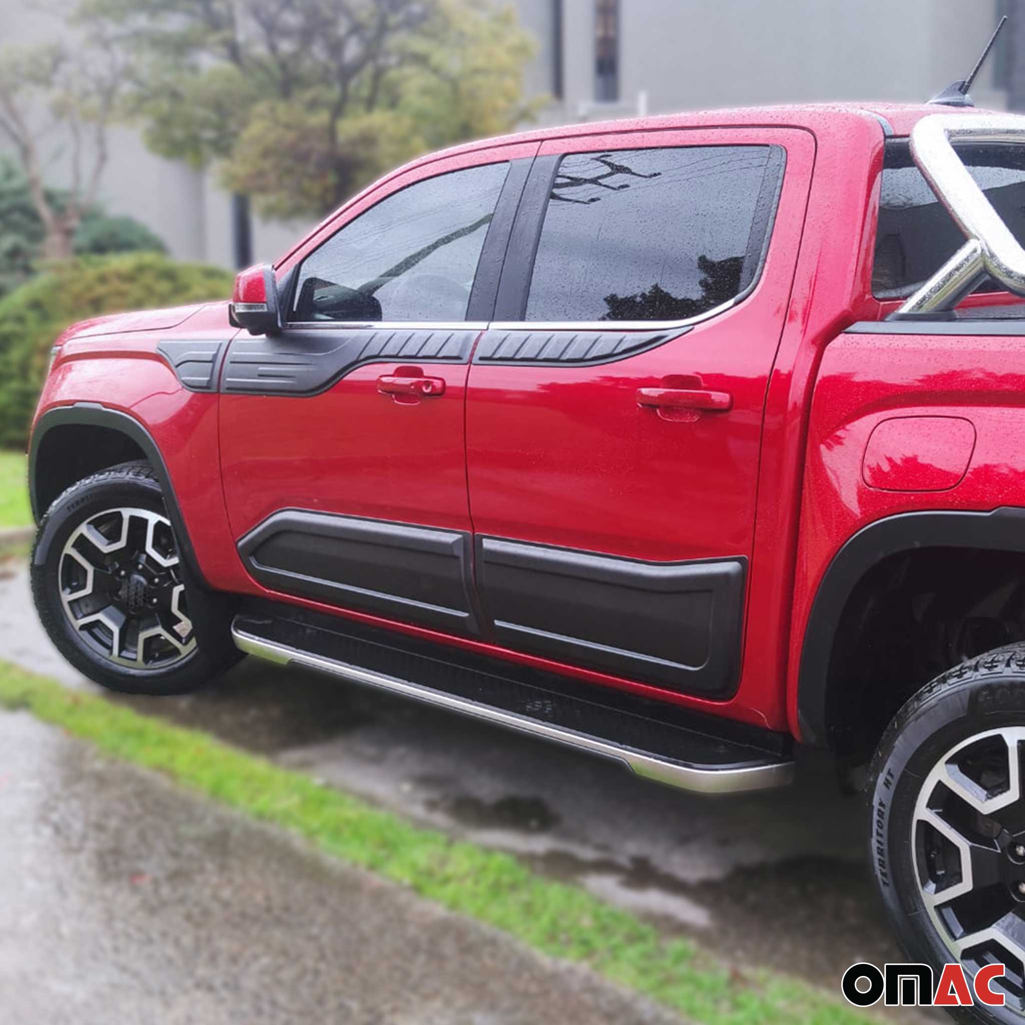 Türschutzleisten Karosserieverkleidung für VW Amarok II 2023-2026 Schwarz 4 tlg