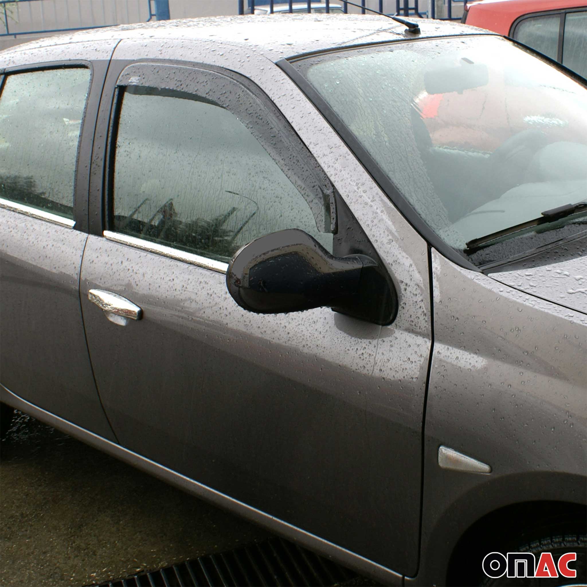 Spiegelkappen Spiegelabdeckung für Renault Thalia 2008-2013 Chrom ABS Dunkel