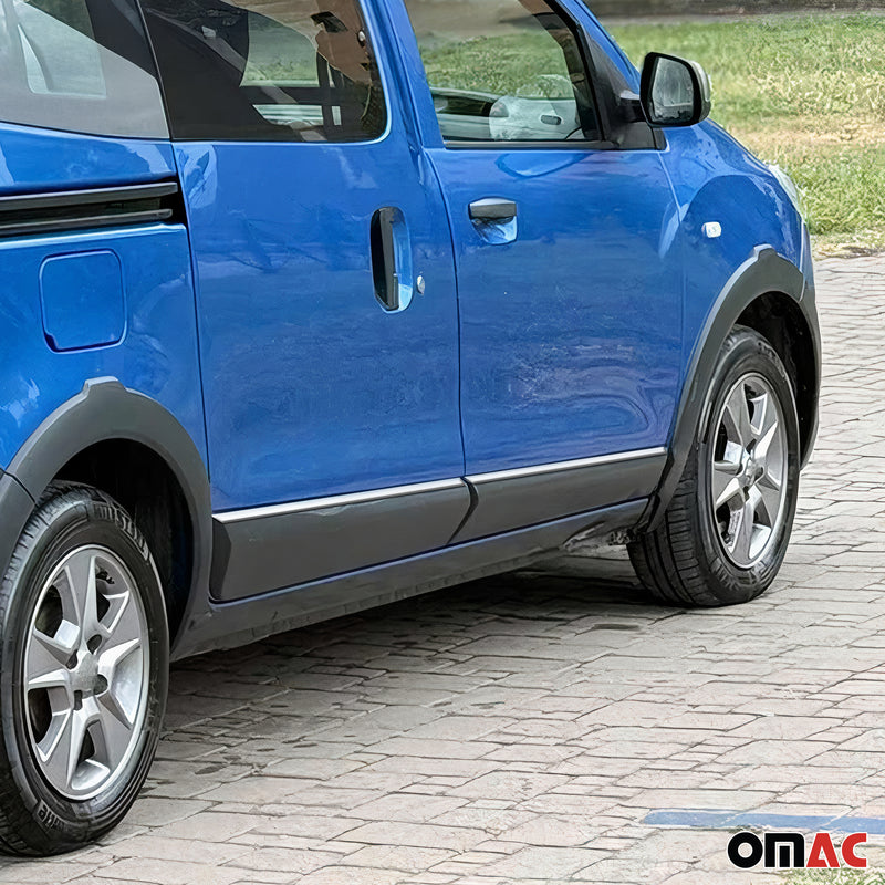Seitentürleiste Türleisten Türschutzleiste für Dacia Dokker 2012-2021 Chrom 4x