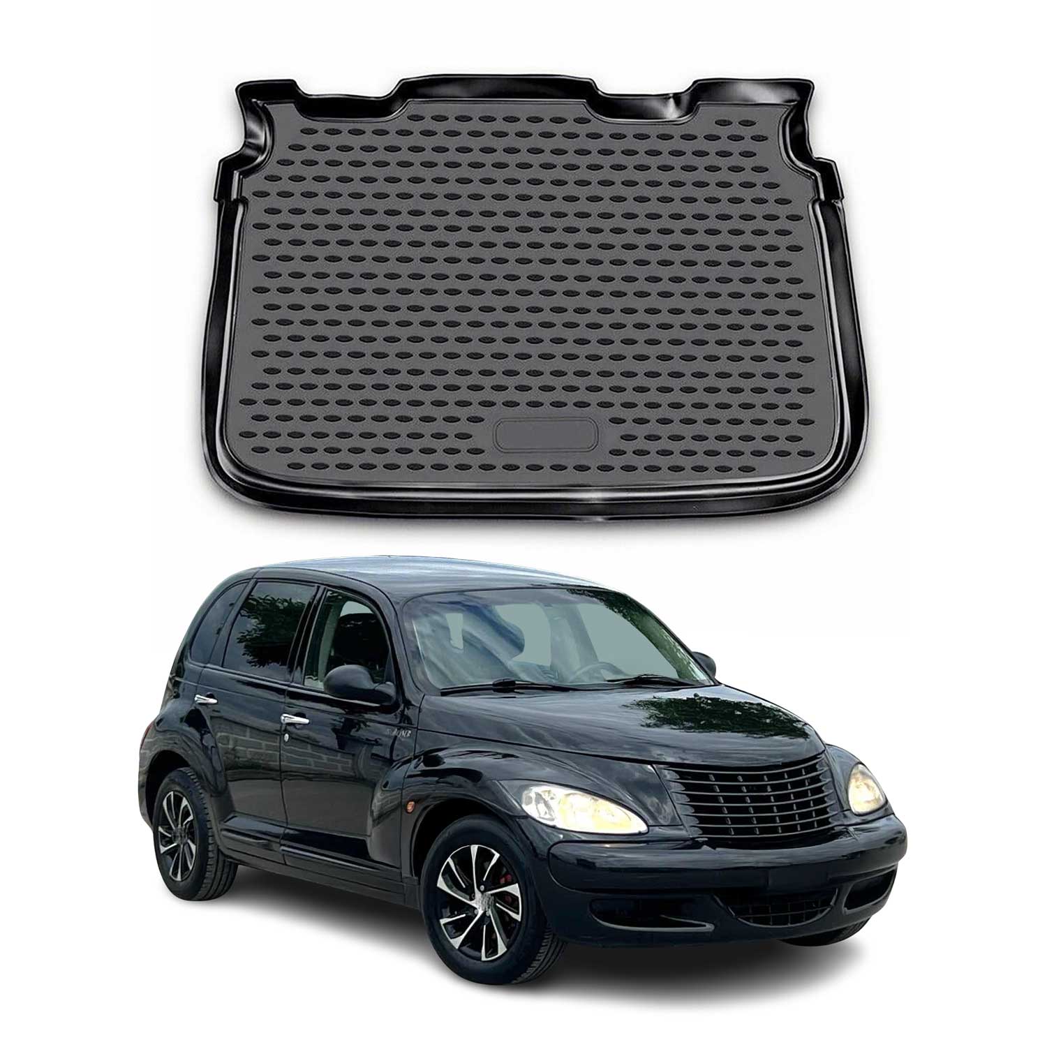 Kofferraummatte Kofferraumwanne für Chrysler PT Cruiser 2000-2009 Gummi TPE