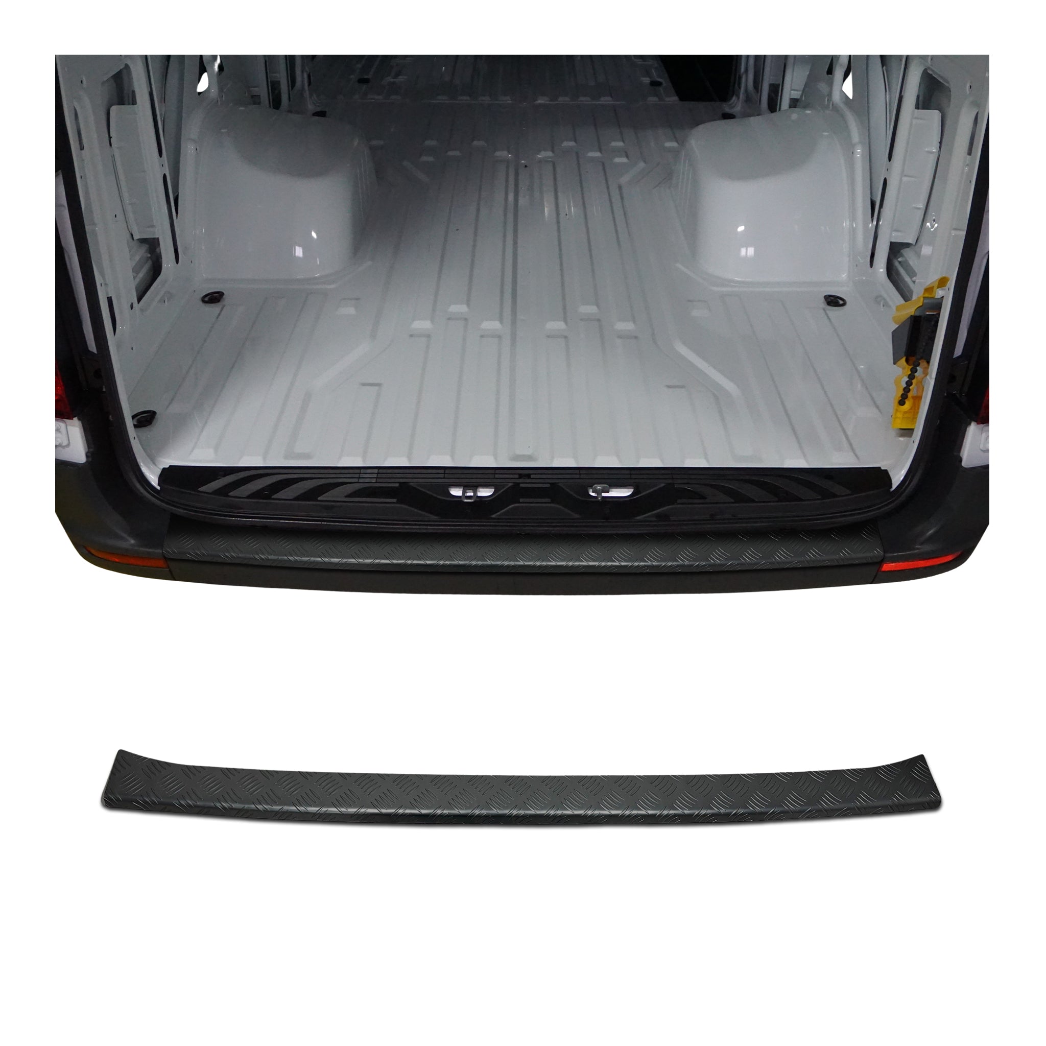 Ladekantenschutz Stoßstange für Mercedes Sprinter W907 2018-26 Aluminium Schwarz
