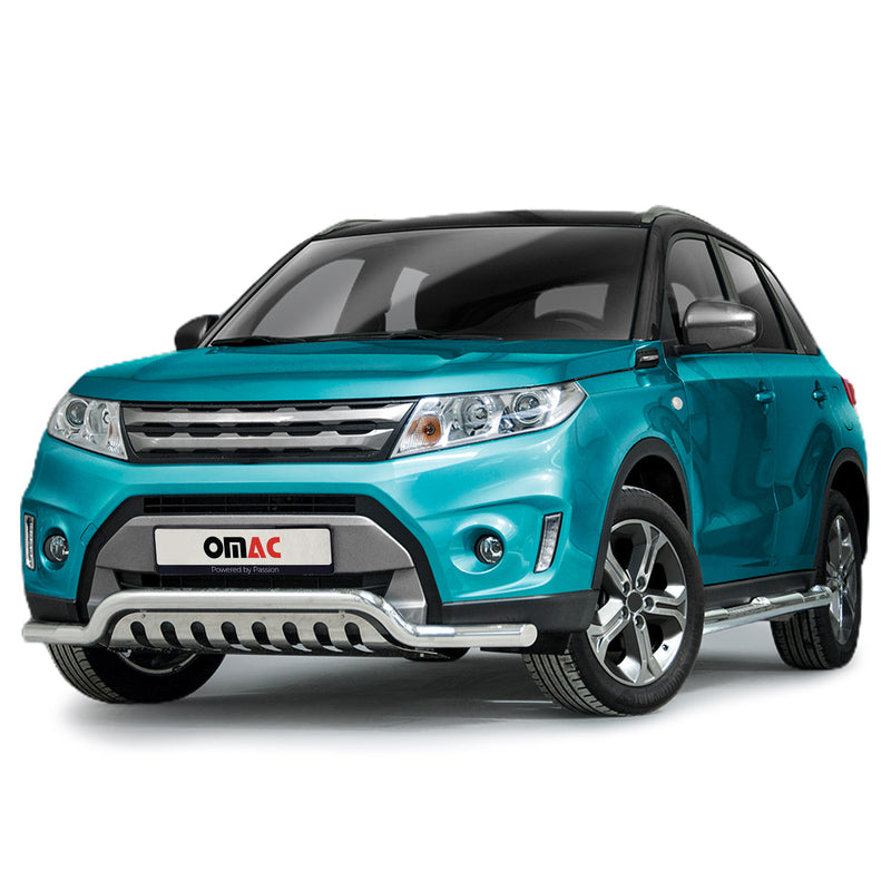 Frontbügel Frontschutzbügel für Suzuki Vitara 2015-2018 Edelstahl mit ABE Silber