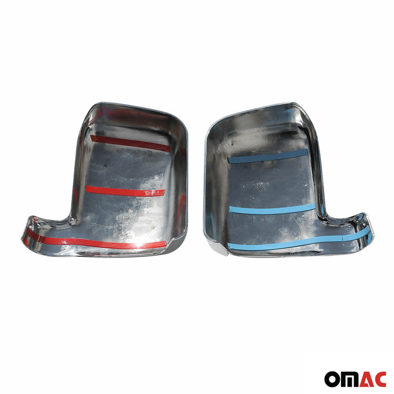 Spiegelkappen Spiegelabdeckung für Ford Connect 20002-2009 Chrom ABS Dunkel 2tlg