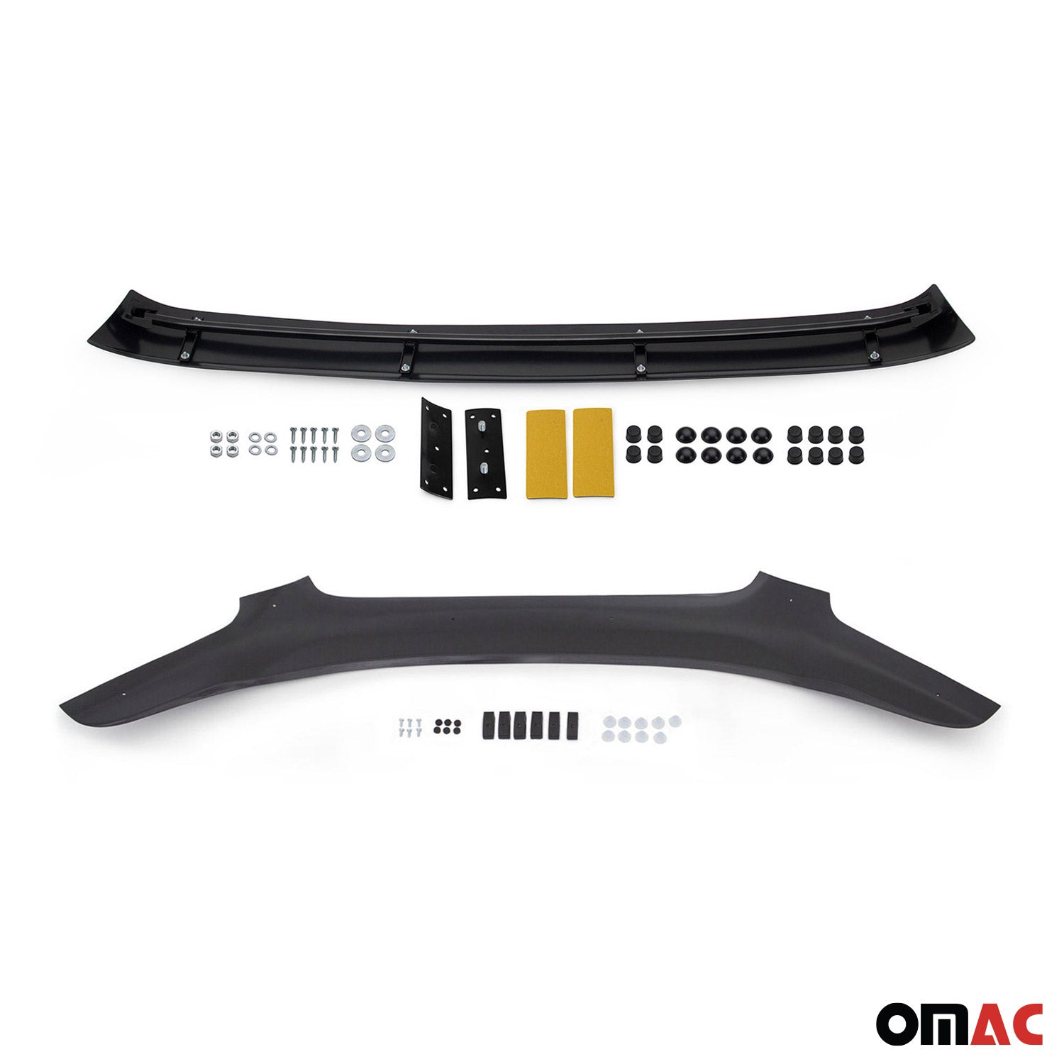 Sonnenblende Motorhaube Deflektor Set für Ford Transit 2015-2019 Pre-FL Acryl 2x