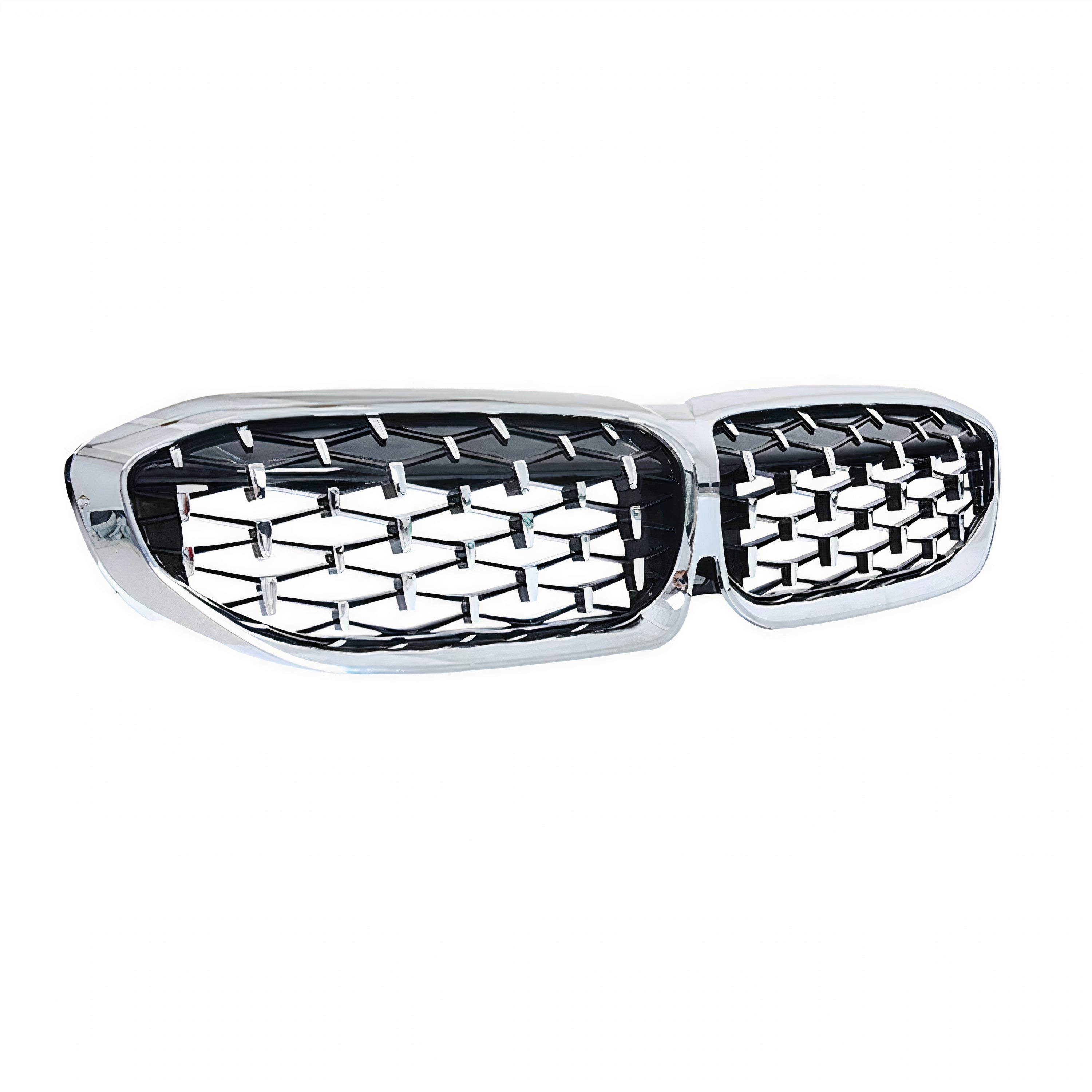 Nieren Grill Kühlergrill für BMW 3er G20 M-Tech 2019-2024 Silber