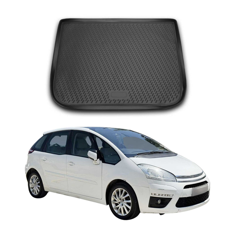 Kofferraummatte Kofferraumwanne für Citroen C4 Picasso 2006-2013 Gummi TPE