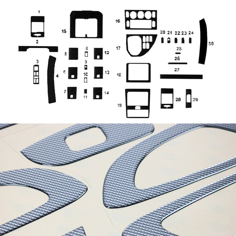 Innenraum Dekor Cockpit für Mercedes Klasse W638 1996-2003 Carbon Optik 30tlg