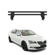Menabo Dachträger für Skoda Superb mk3 Kombi 2015-2019 Pre-FL 50kg Alu Schwarz