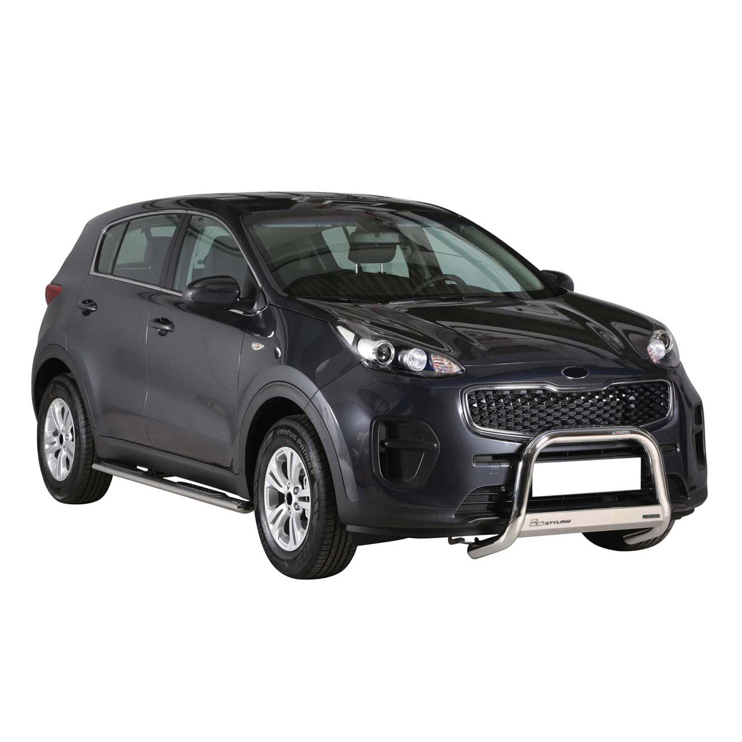 Frontbügel Frontschutzbügel für Kia Sportage 2016-2018 ø63mm Stahl Silber Schutz