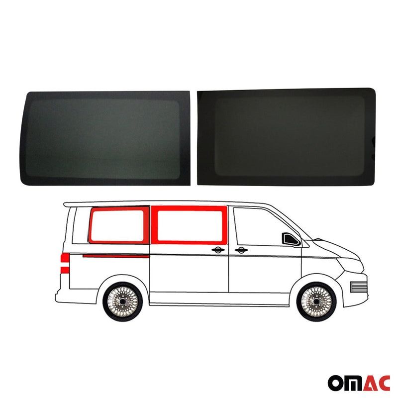 Seitenfenster Autoglas für VW T5 T6 2003-2024 Links Rechts 4x SET L1 Kurzer