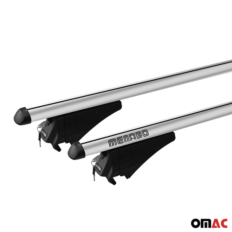 Menabo Dachträger für Mitsubishi Outlander PHEV 2014-2018 Aluminium Grau