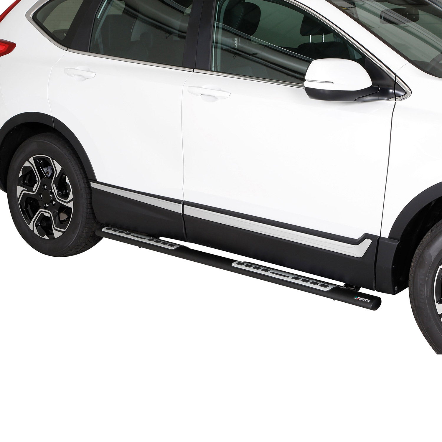 Edelstahl Seitenschweller Schwellerrohre für Honda CR-V 2019-2022 Schwarz