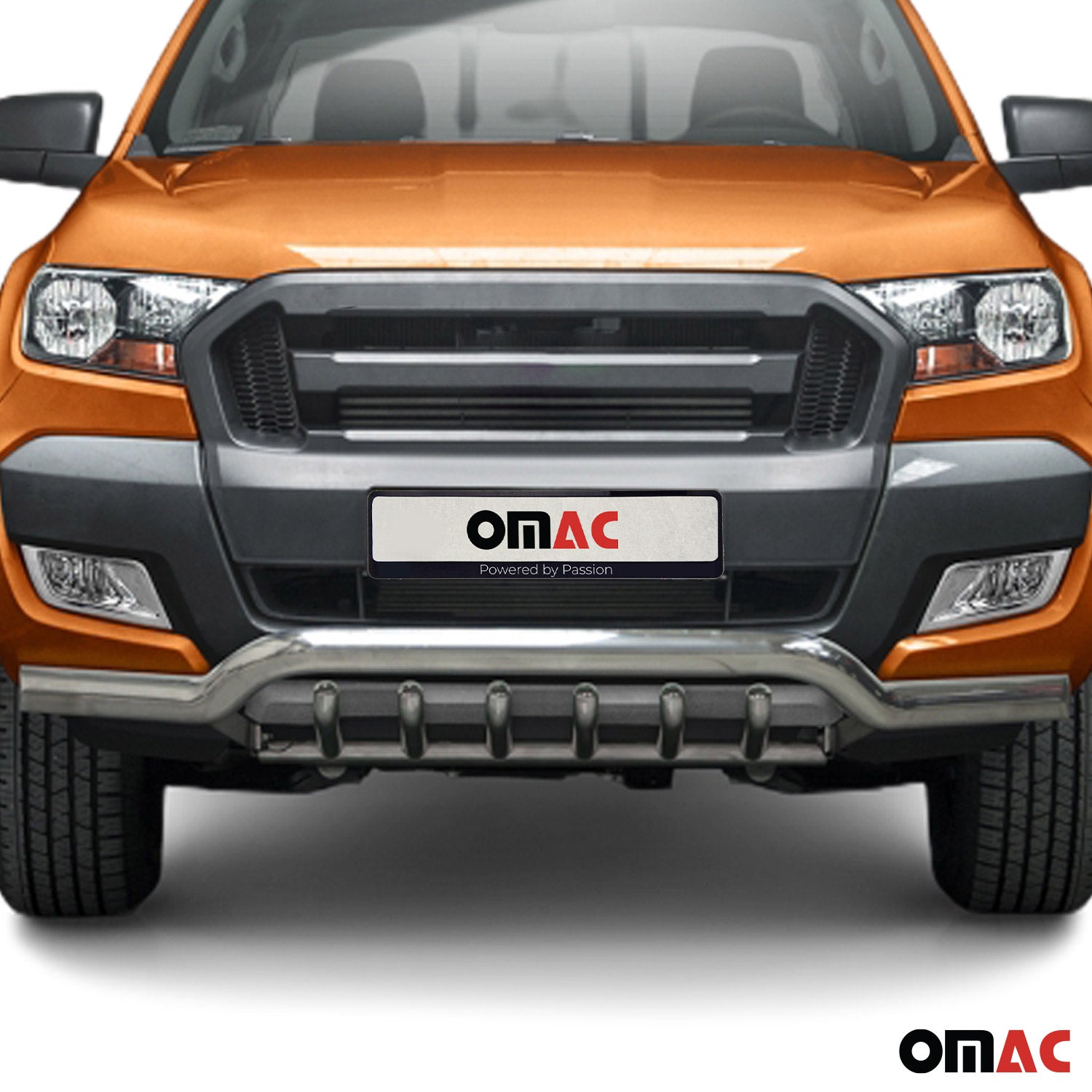 Frontschutzbügel Frontbügel für Ford Ranger 2012-2016 mit ABE Stahl Silber